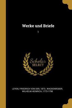 Paperback Werke und Briefe: 1 [German] Book