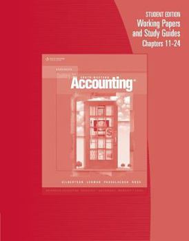 Paperback Working Papers, Chapters 10-24 for Gilbertson/Lehman/Passalacqua/Ross' Century 21 Accounting: Advanced, 8th Book
