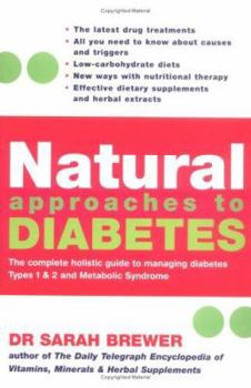 Paperback Natural Approaches to Diabetes Book