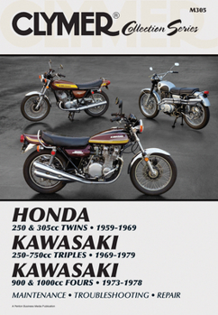 Paperback Vintage Japanese Street Bikes: Honda 205 & 305cc Twins - Kawasaki 250-750cc Triples - Kawasaki 900 & 1000cc Fours Book