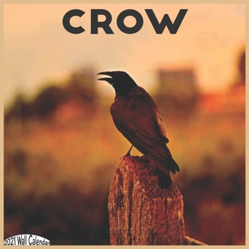 Paperback Crow 2021 Wall Calendar: Official Crow Birds Calendar 2021 Book