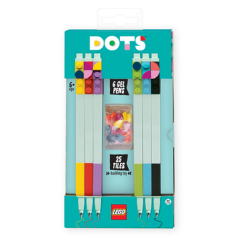 Office Product Lego Stationery 3.0 Dots Gel Pen 6 Pack Book