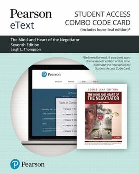 Printed Access Code Pearson Etext for the Mind and Heart of the Negotiator -- Combo Access Card Book