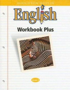 Paperback Houghton Mifflin English: Workbook Plus Grade 5 Book