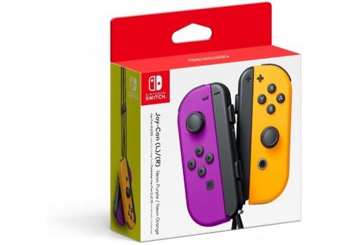 Game - Nintendo Switch Switch Joy-Con Purple (Left) & Orange (Right) Book