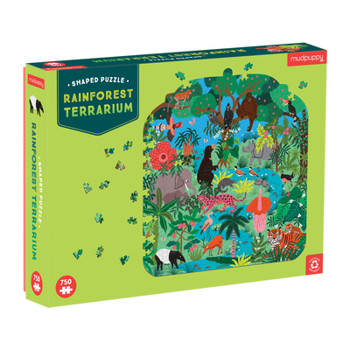 Misc. Rainforest Terrarium 750 Piece Shaped Puzzle Book