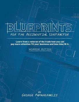 Paperback Blueprints for the Residential Contractor Book