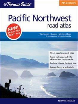 Spiral-bound Pacific Northwest Road Atlas Book