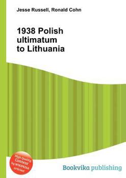 Paperback 1938 Polish Ultimatum to Lithuania Book