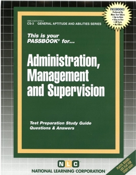 Plastic Comb Civil Service Administration, Management and Supervision, Volume 3 Book