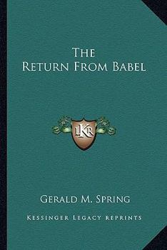 Paperback The Return From Babel Book