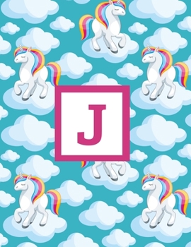 J: Letter Monogrammed Unicorn Daily Planner January 2020 - December 2020 Appointment Book Day Schedule For Women Girls - Cute Magical Animal (8.5"x11")