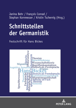 Hardcover Schnittstellen der Germanistik: Festschrift fuer Hans Bickes [German] Book