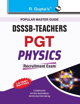 Paperback DSSSB Teachers: PGT Physics Exam Guide Book