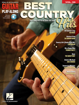 Paperback Best Country Hits: Guitar Play-Along Volume 96 Book