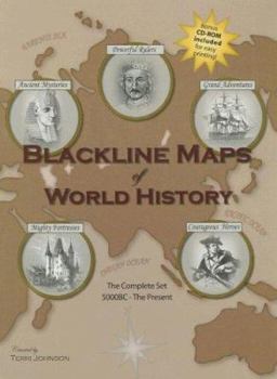 Hardcover Blackline Maps of World History: The Complete Set: 5000BC - The Present [With CD] Book