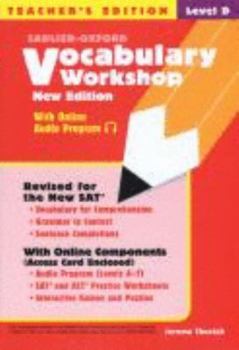 Paperback Vocabulary Workshop, Level D, Grade 9, Teacher's Edition Book