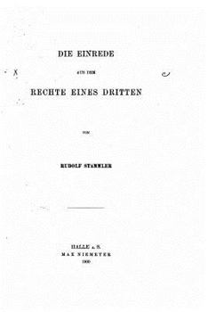 Paperback Die Einrede aus dem Rechte eines dritten [German] Book