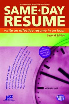 Paperback Same-Day Resume (Help in a Hurry) Book