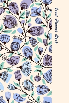 Event Planner Book: Record your important anniversary, birthday, celebration, card log, Perpetual Event Calendars, monthly Quotes Journal to Write in: Flower Birds Theme