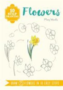 Paperback 10 Step Drawing Flowers Book