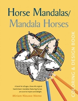 Paperback Horse Mandalas/Mandala Horses: Coloring and Design Book