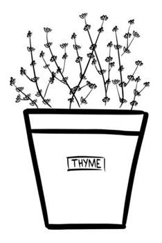Thyme Notebook (FOOD PRINT)