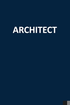 Paperback Architect: Blank, Lined Journal Notebook (Softcover) Book