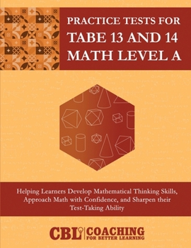 Paperback Practice Tests for TABE 13 and 14 Math Level E Book