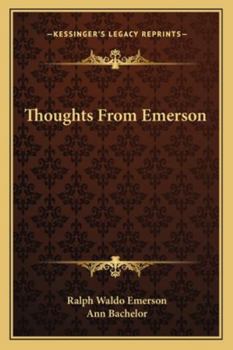 Paperback Thoughts From Emerson Book