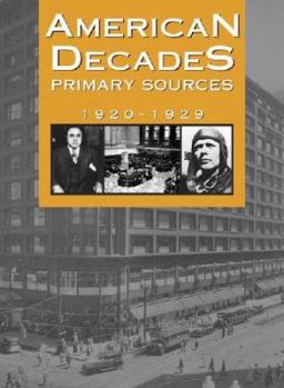 Hardcover American Decades Primary Sources: 1920-1929 Book