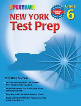 Paperback New York Test Prep, Grade 6 (Spectrum) Book
