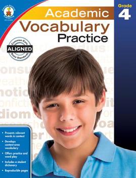 Paperback Academic Vocabulary Practice, Grade 4 Book