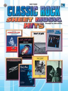 Paperback Classic Rock Sheet Music Hits: Easy Piano Book