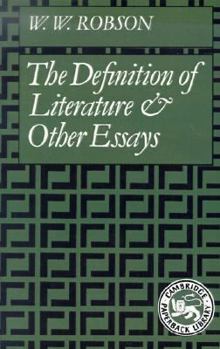 Paperback The Definition of Literature: And Other Essays Book