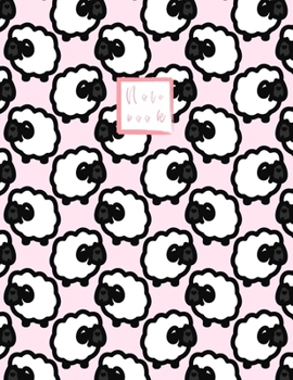 Paperback Notebook: Cute sheep Notebook notebook for girls and Lined pages, Extra large (8.5 x 11) inches, 110 pages, White paper (Noteboo Book
