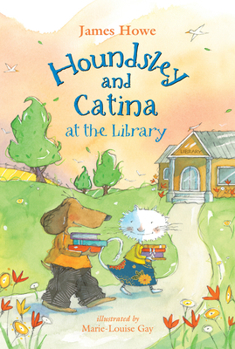 Hardcover Houndsley and Catina at the Library Book