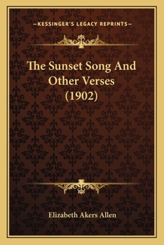 Paperback The Sunset Song And Other Verses (1902) Book