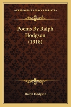 Paperback Poems By Ralph Hodgson (1918) Book