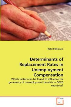 Paperback Determinants of Replacement Rates in Unemployment Compensation Book