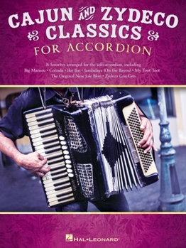 Paperback Cajun & Zydeco Classics for Accordion - Songbook with Accordion Solo Arrangements and Lyrics Book