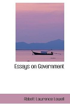 Paperback Essays on Government Book