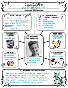 Paperback Graphic Organizer Posters: All-About-Me Web: Grades 3-6: Fill-In Personal Posters for Students to Display with Pride Book