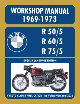 Paperback BMW Motorcycles 1969-1973 R50/5 R60/5 R75/5 Workshop Manual Book