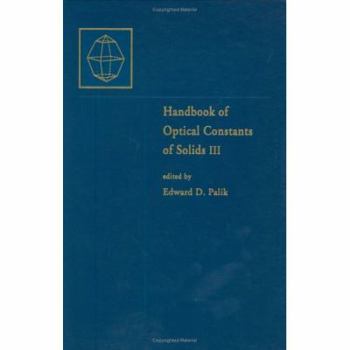 Hardcover Handbook of Optical Constants of Solids Book