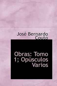 Paperback Obras: Tomo 1; Op Sculos Varios Book