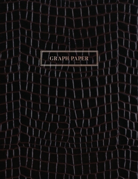 Graph Paper: Executive Style Composition Notebook - Black Alligator Skin Leather Style, Softcover | 8.5 x 11 - 100 pages (Office Essentials)