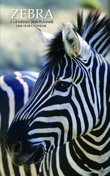 Zebra 5 x 8 Weekly 2020 Planner: One Year Calendar