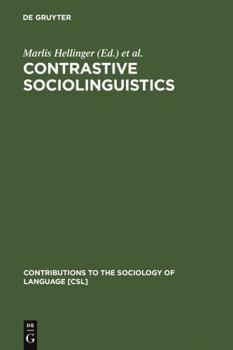 Hardcover Contrastive Sociolinguistics Book