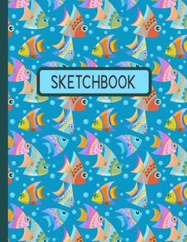 Paperback Sketchbook: Large Notebook for Drawing, Doodling or Sketching: 108 Pages, 8.5" x 11". (Framed Blank Paper Drawing and Writing Jour Book
